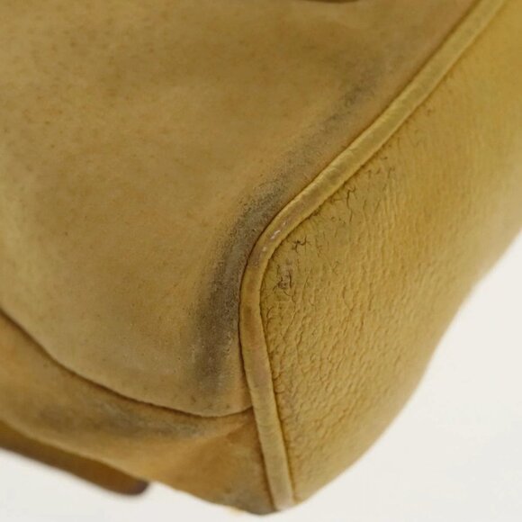 GUCCI Bamboo Backpack Suede Leather Yellow Gold 003 2058 0030 Auth bs19589 main image 13